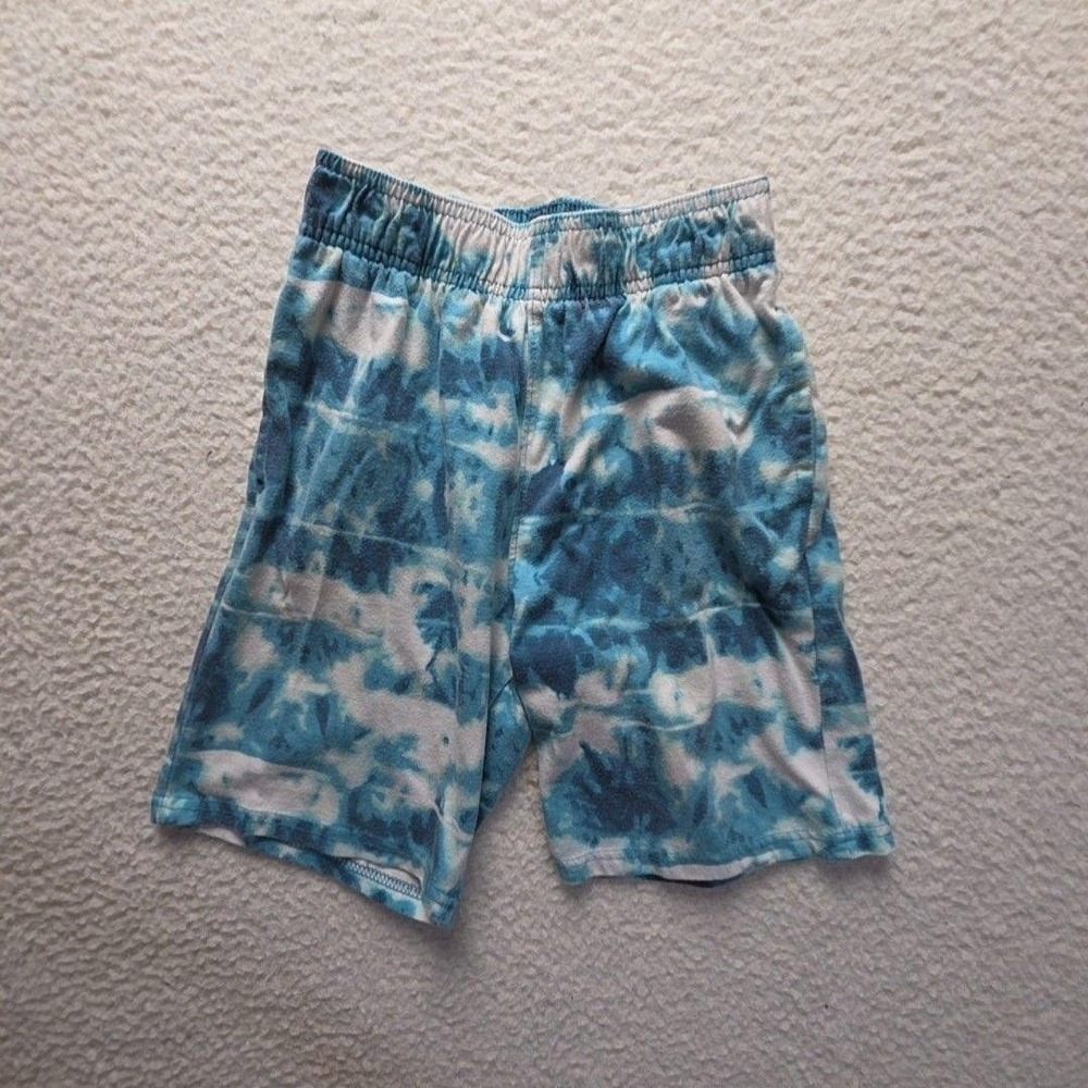 365 Kids From Garanimals Sweat Shorts Kids 10 Blue Print Terry Casual Summer